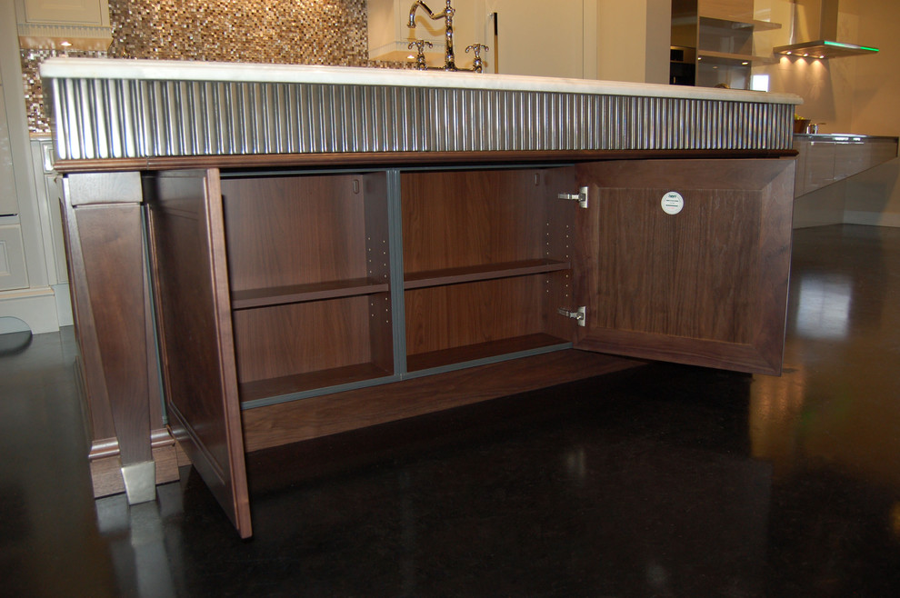 Inspiration for a transitional kitchen remodel in Miami