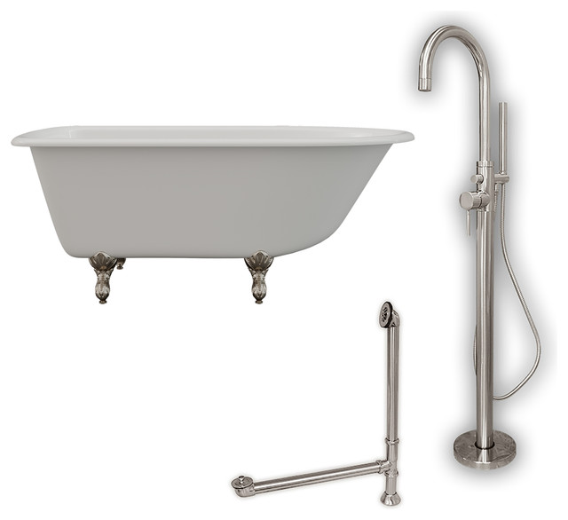 cast iron clawfoot tub faucet
