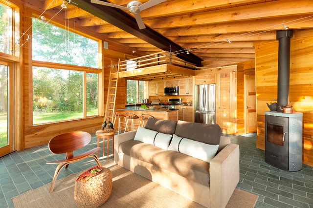 Trollstua (Troll's Den) rustic-living-room