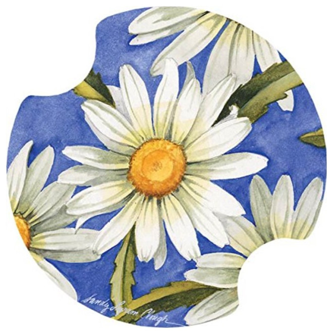 Thirstystone Lazy Daisy Car Cup Holder Coaster, 2-Pack - Farmhouse ...