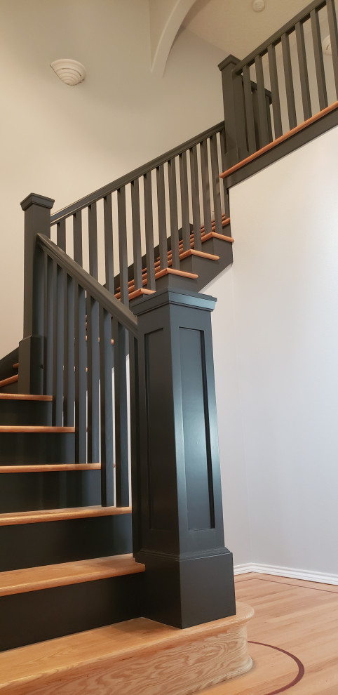 This is an example of a transitional staircase in Portland.