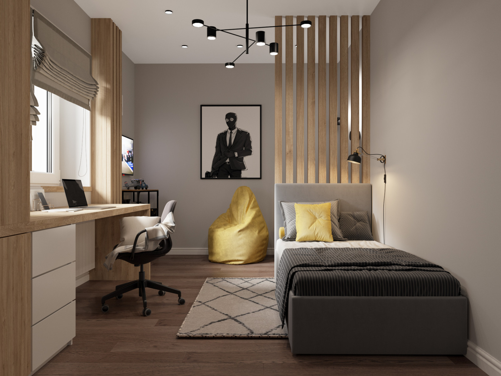 Интерьер квартиры жк Калининский