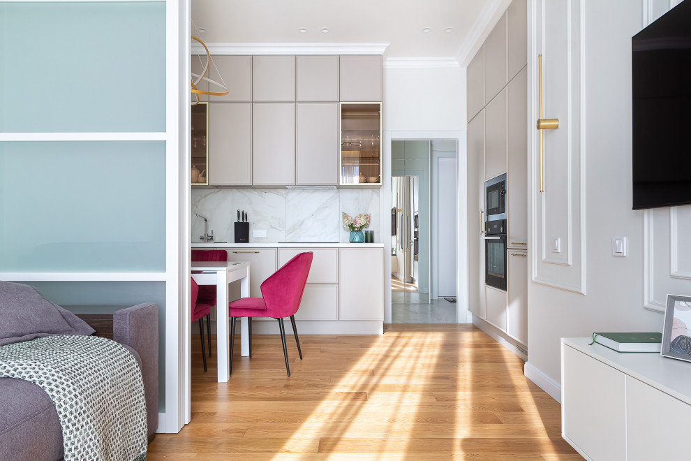 ДИЗАЙН-ПРОЕКТ КВАРТИРЫ В ЖК ПЕТРОВСКИЙ КВАРТАЛ НА ВОДЕ 40 М2