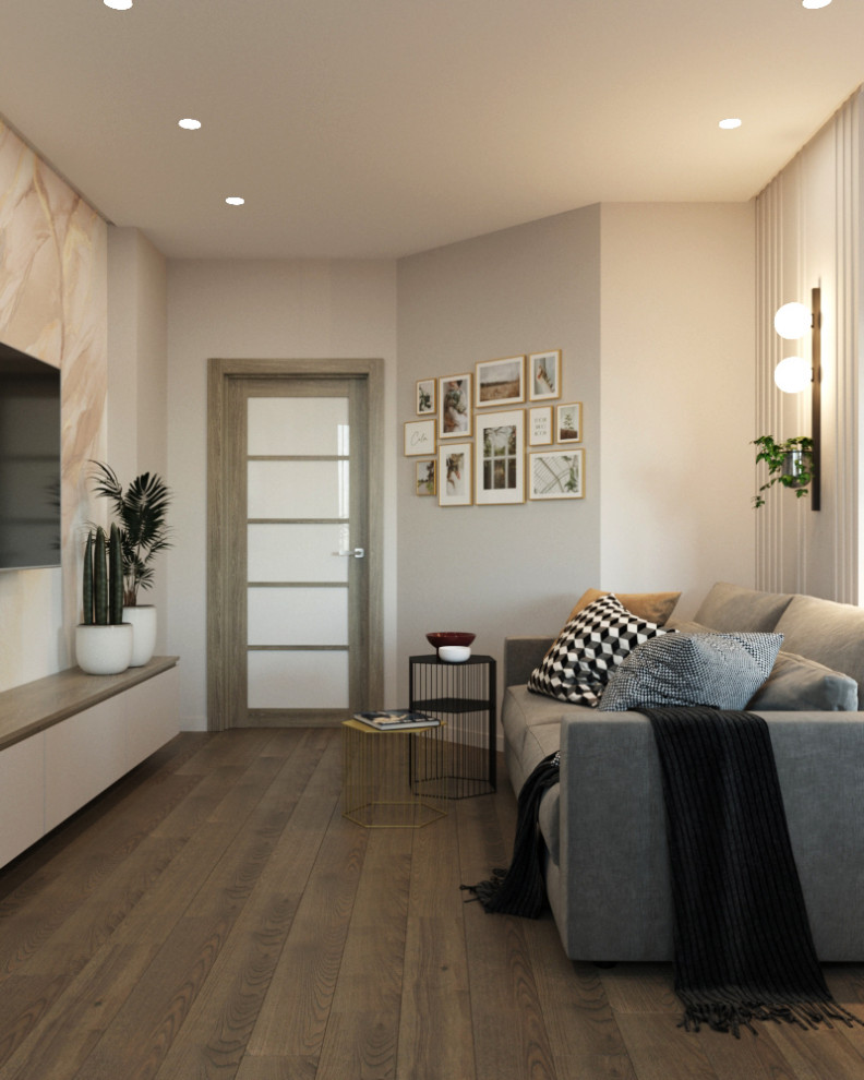 Яркая квартира 74 метра в ПетроглифПарке