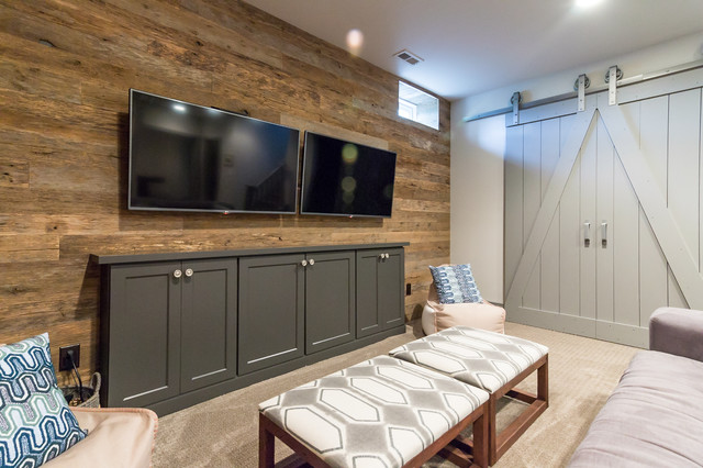 Game Room Entertainment Center In West Chester Basement