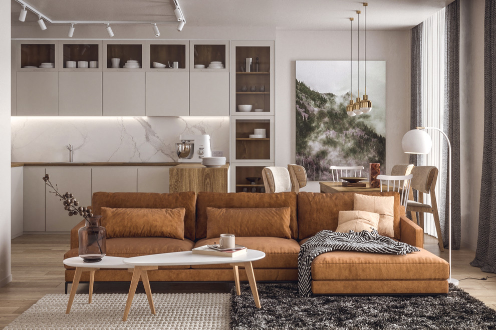 Интерьер квартиры для молодой пары в ЖК Загородный Квартал