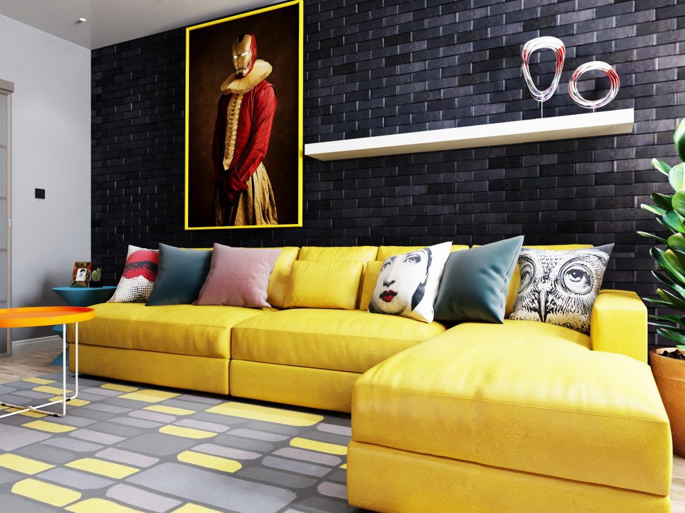 Дизайн гостиной в ЖК Парковый, г. Тула