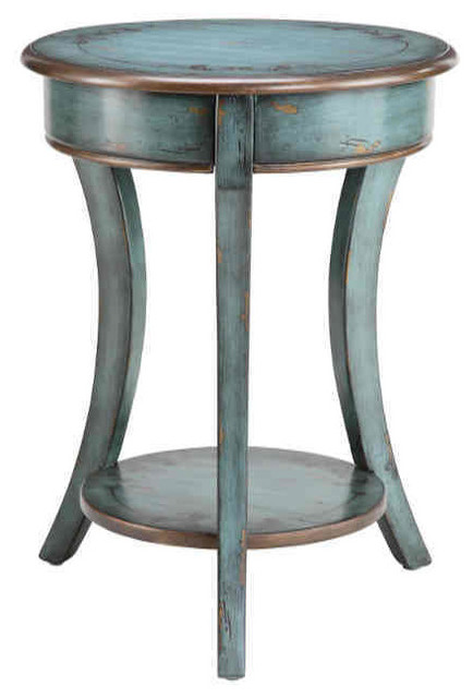 Freya Round Accent Table Farmhouse Side Tables And End By Gwg Houzz Freya Round Accent Table Farmhouse, Round Accent Tables