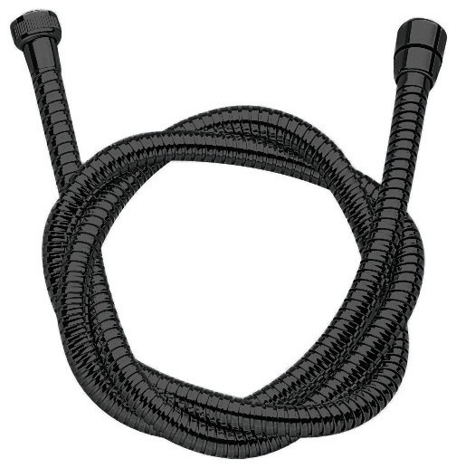 Matte Black Flexible Shower Hose Traditional Showerhead Parts by