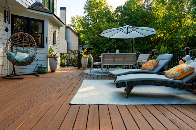 2 Level Deck klassisch-modern-terrasse