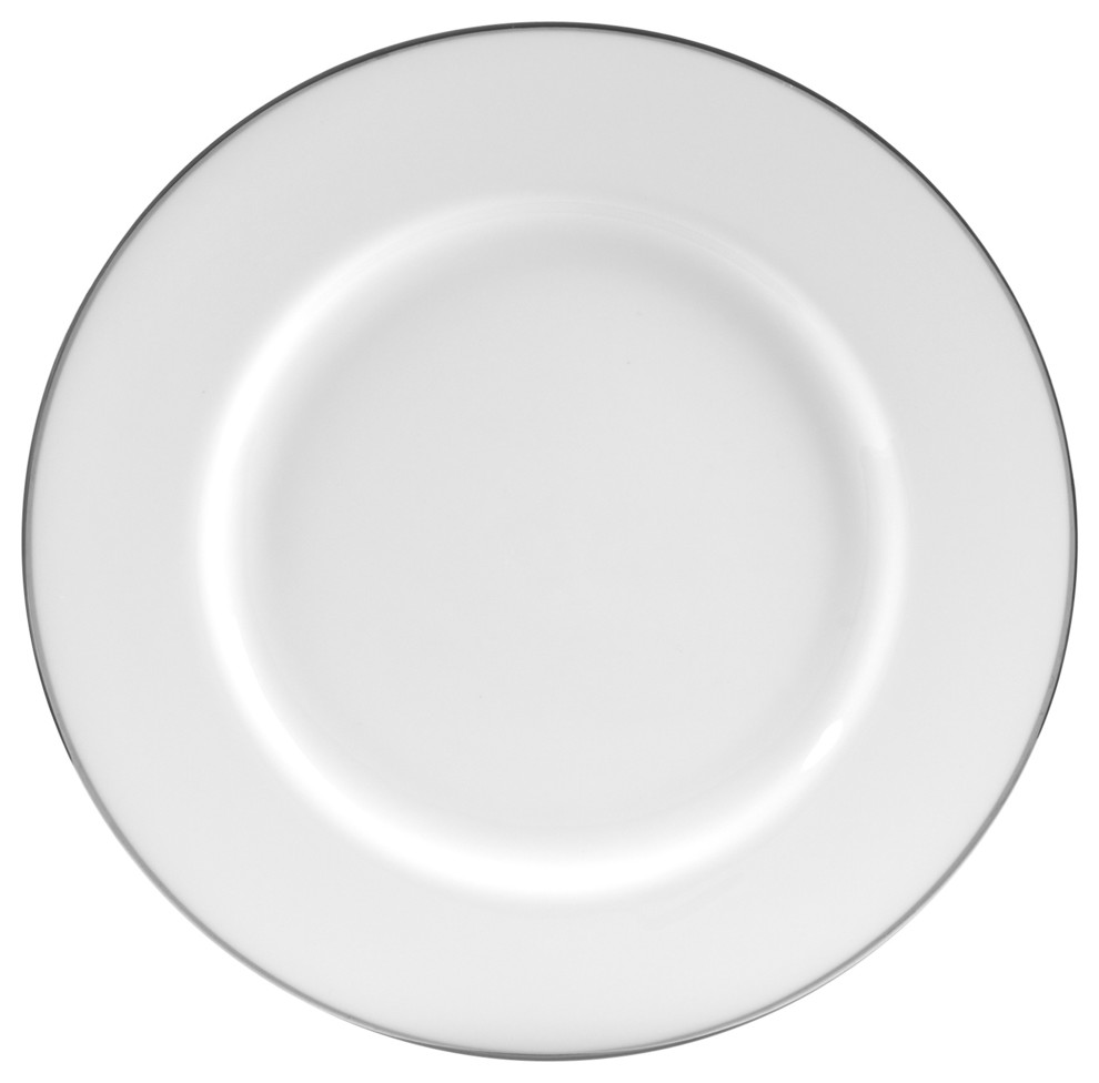 Line Dinner Plates, Set of 6 Contemporary Dinner Plates by 10