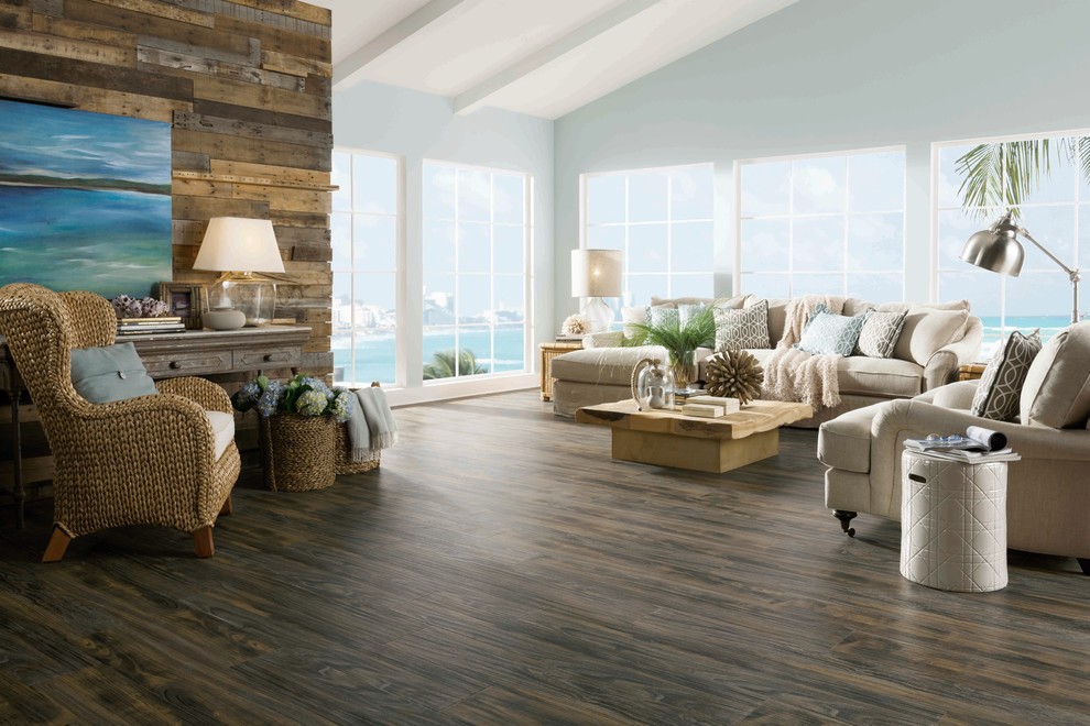 coastal living room flooring