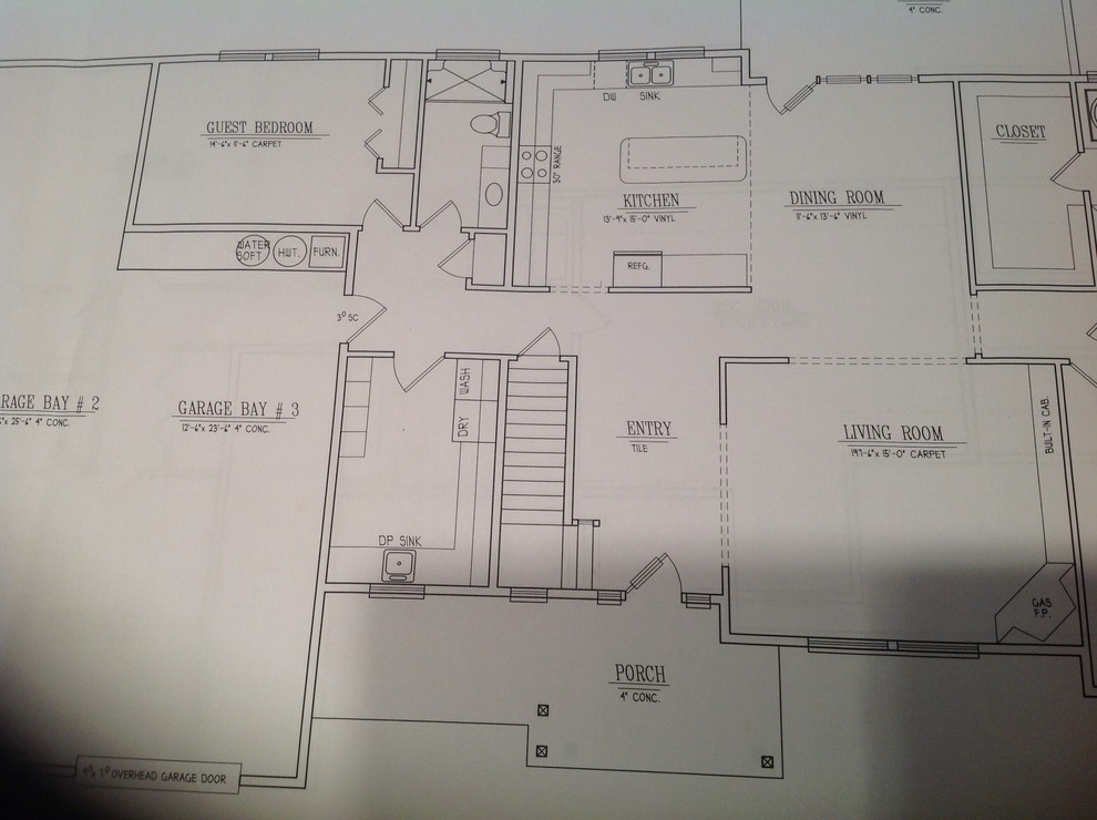 Need help w/ garage entry & laundry/mud room layout