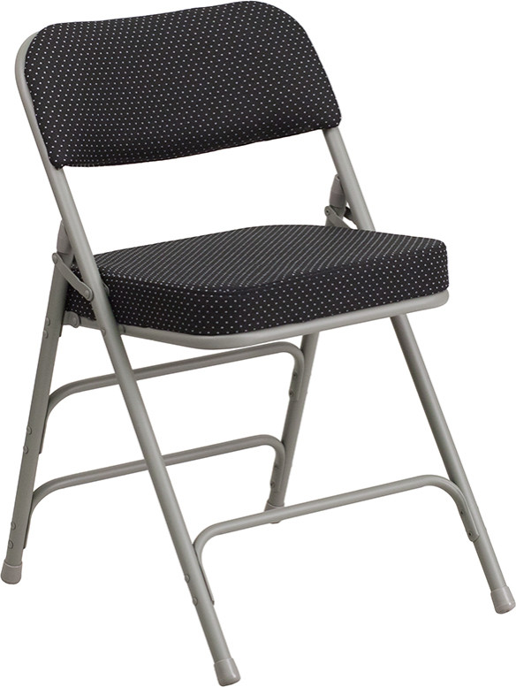 Modern Fabric Open Back Upholstered Commercial Folding Chair