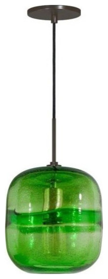 Jesco Lighting PD407-GN/BZ One Light Line Voltage Pendant with Canopy ...