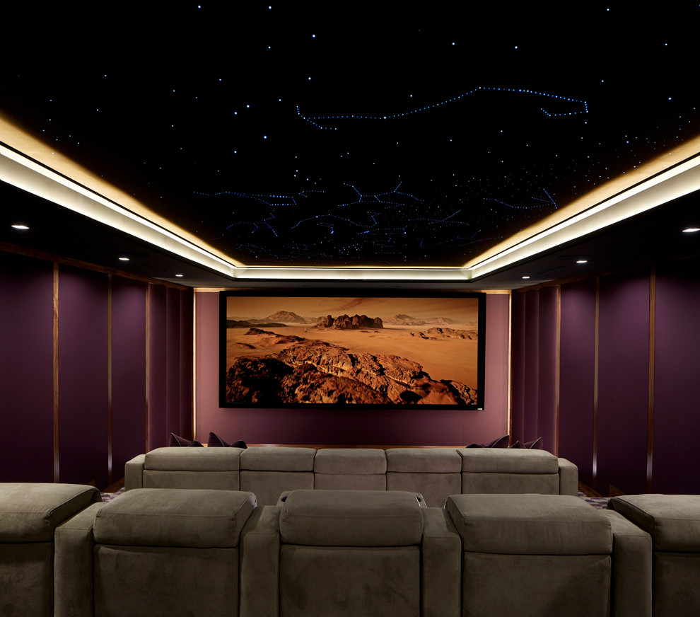 The Ultimate Theater Finished - Modern - Home Theatre - New York - by ...