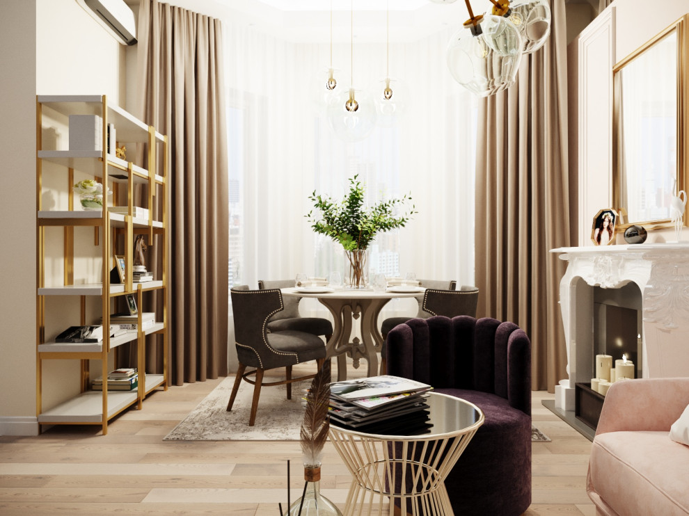 Дизайн гостиной в ЖК "Первомайский", г. Тула