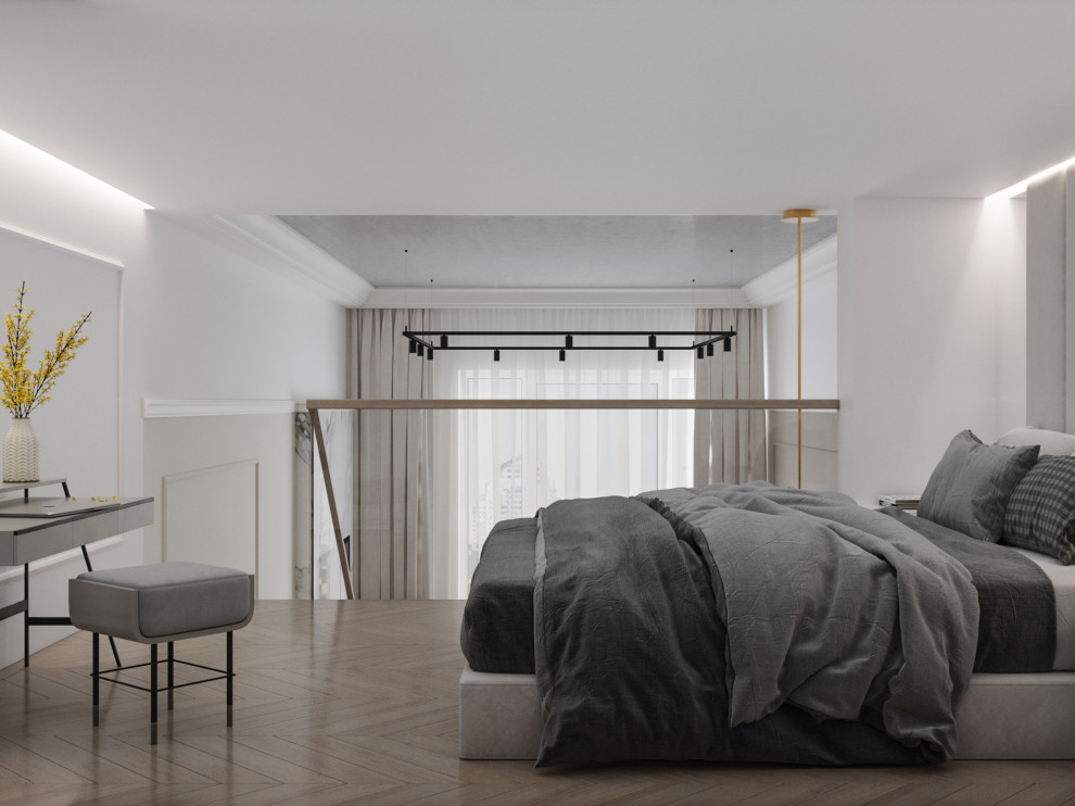 Интерьер квартиры-студии в ЖК Сосновка