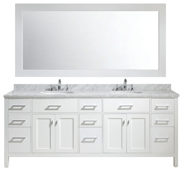 London Vanity Set Transitional Bathroom Vanities And Sink Consoles