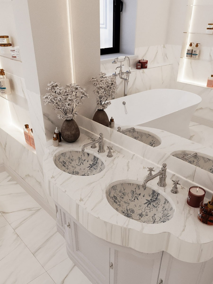 Дизайн интерьера дома в стиле Нео-классика с элементами дизайнерских решений