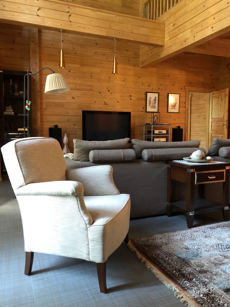 Современная классика в деревянном доме