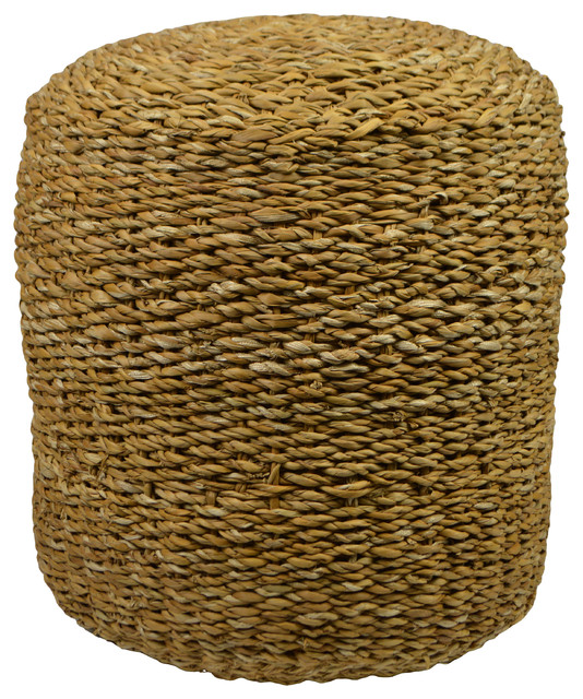 Round Rattan Stool