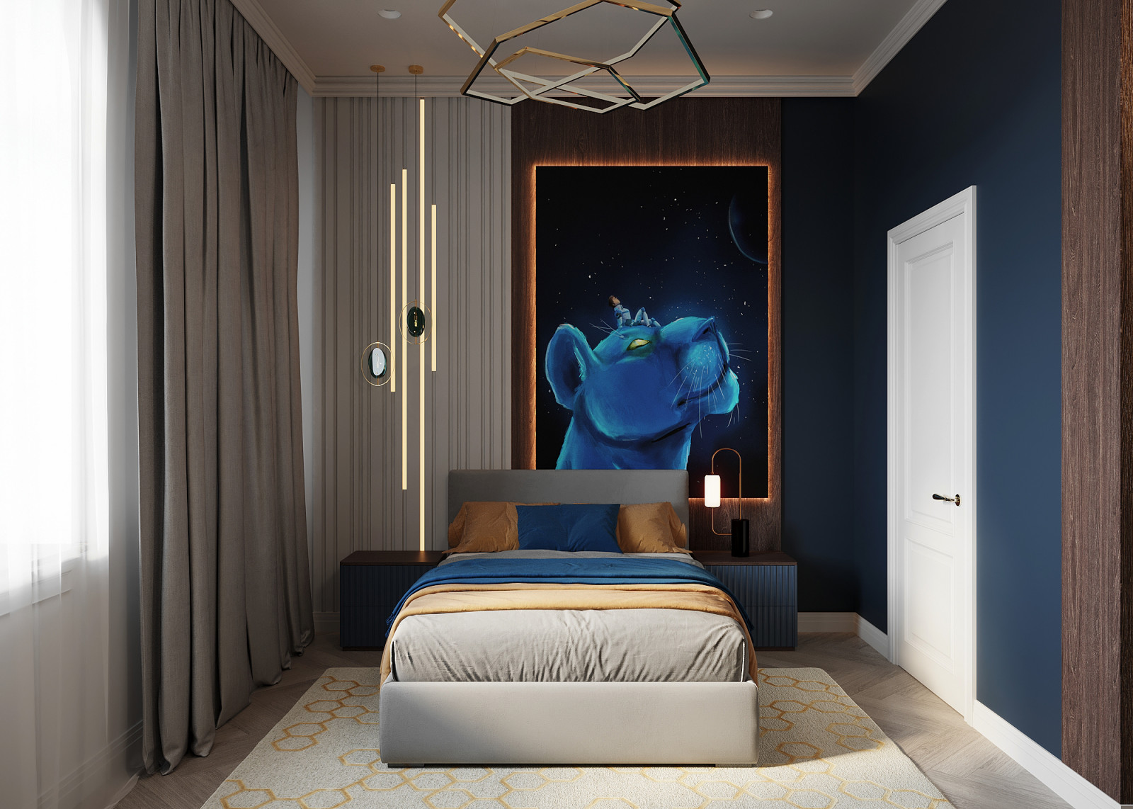 Детская с пантерой