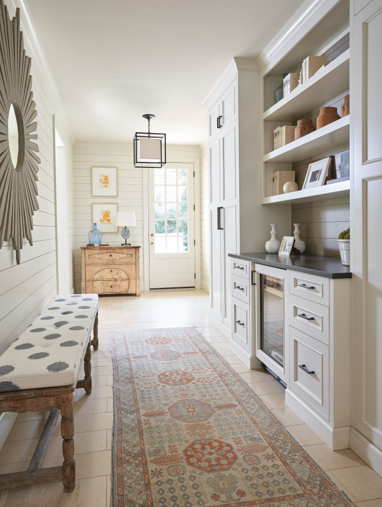 Design ideas for a transitional hallway in Charlotte.