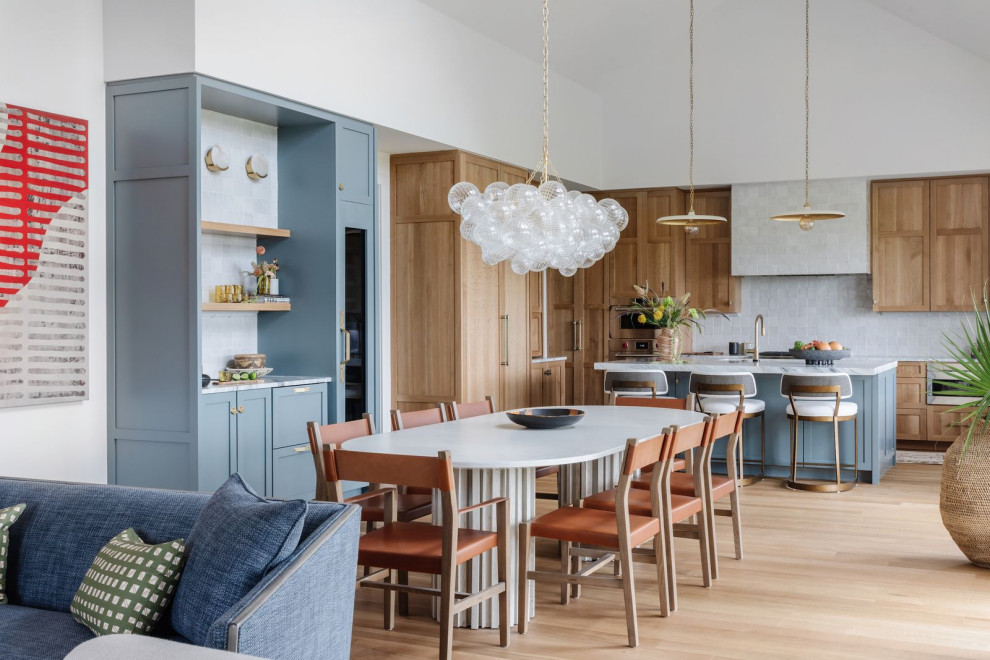 Inspiration for a transitional dining room remodel in Charlotte