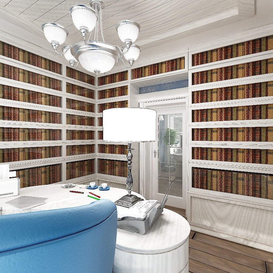 Дизайн-проект кабинета в стиле "Шале"