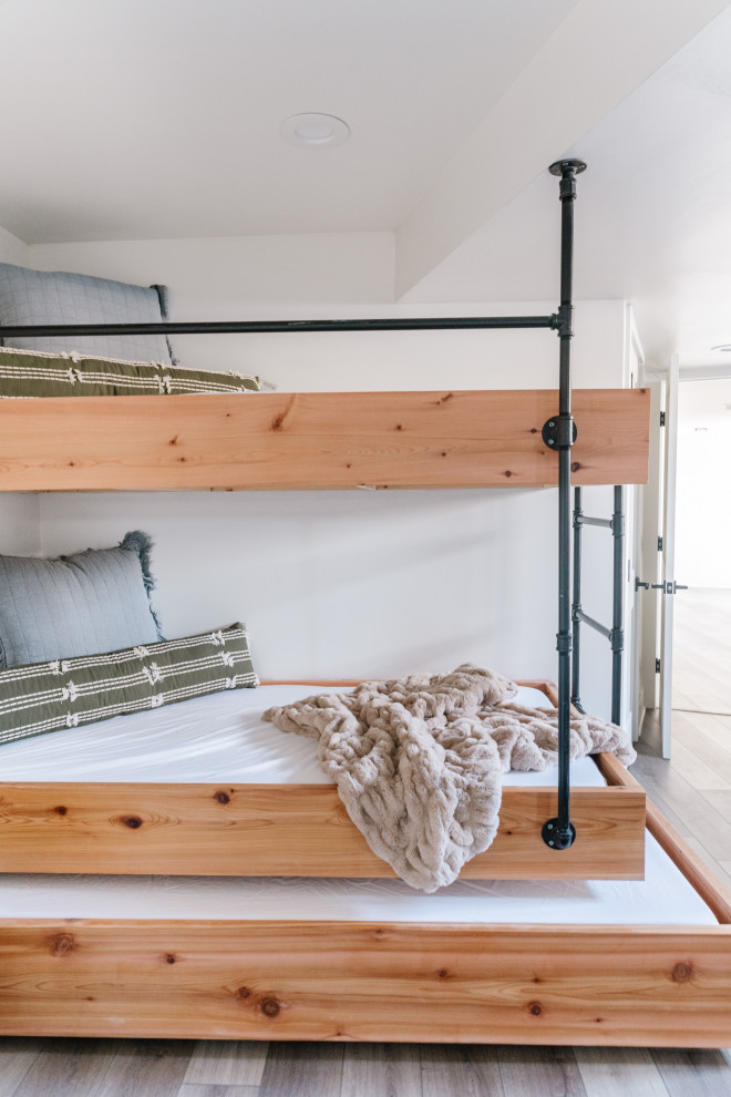Transitional bedroom photo in Omaha