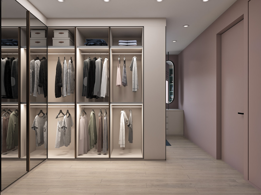 Гардеробная ЖК Татьянин Парк "Сапфировая нега"