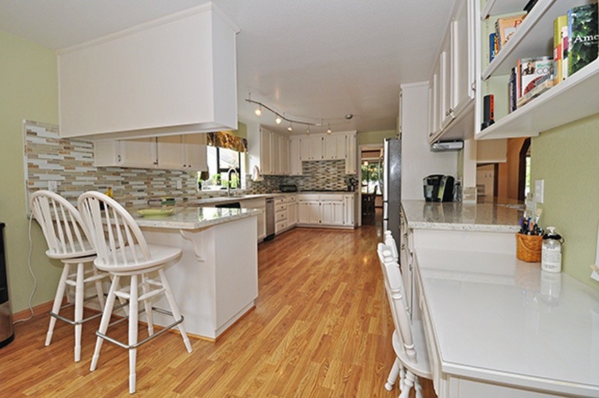 Need kitchen remodel ideas for galley kitchen with hole in the wall