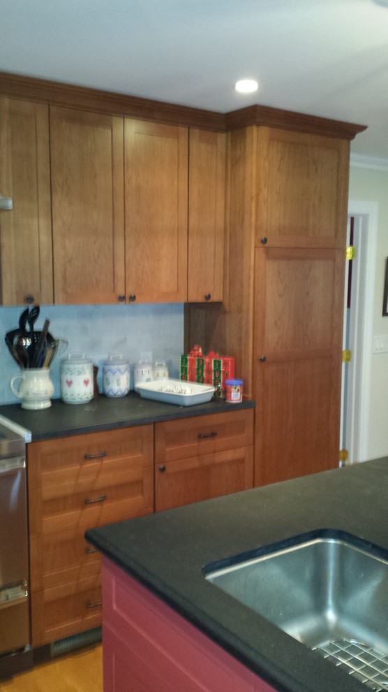 Cherry/Paint Craftsman Inspired Kitchen