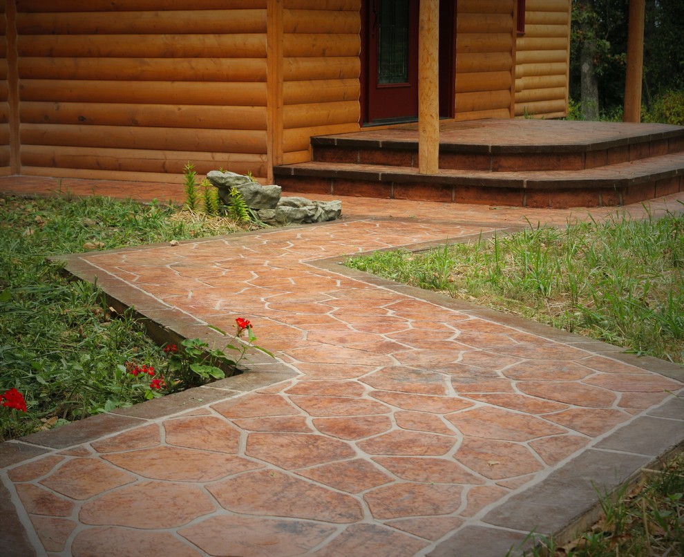 Inspiration for a large rustic full sun front yard formal garden.