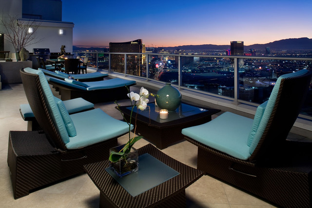 Sky Suite - on top of the world with amazing views of Las Vegas Strip trendy-terrasse