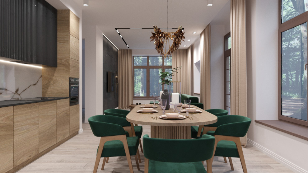 Кухня-гостиная в частном доме