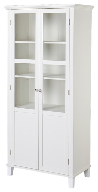 Homestar 2 Door Storage Cabinet, White