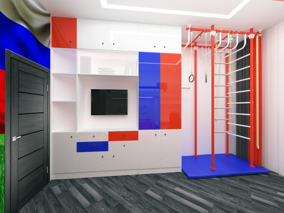 Детская комната мальчика с футбольной тематикой