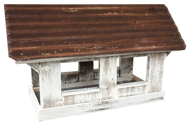 Columbia Covered Bridge Feeder Farmhouse Bird Feeders By