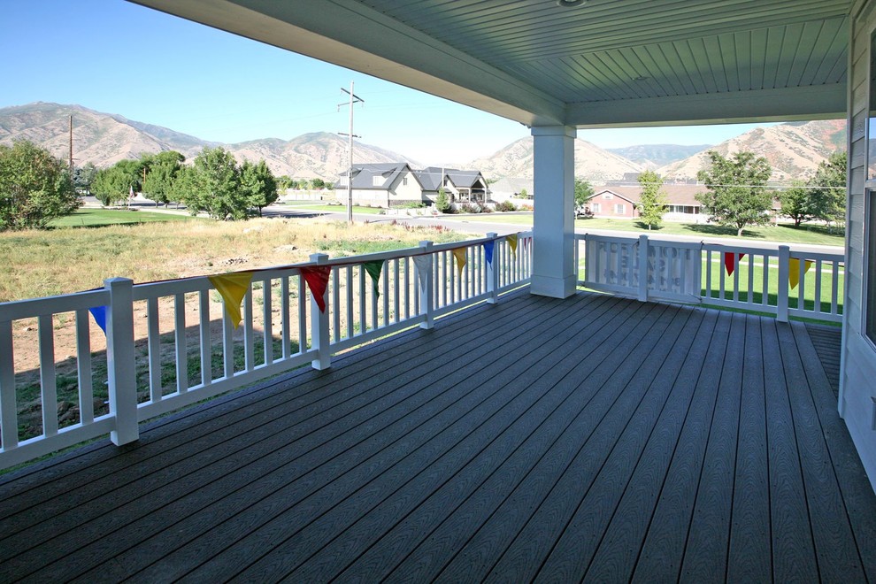 This is an example of a country deck in Salt Lake City.