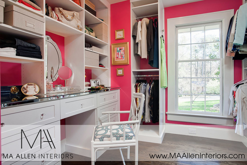 Photo of a contemporary storage and wardrobe in Raleigh.