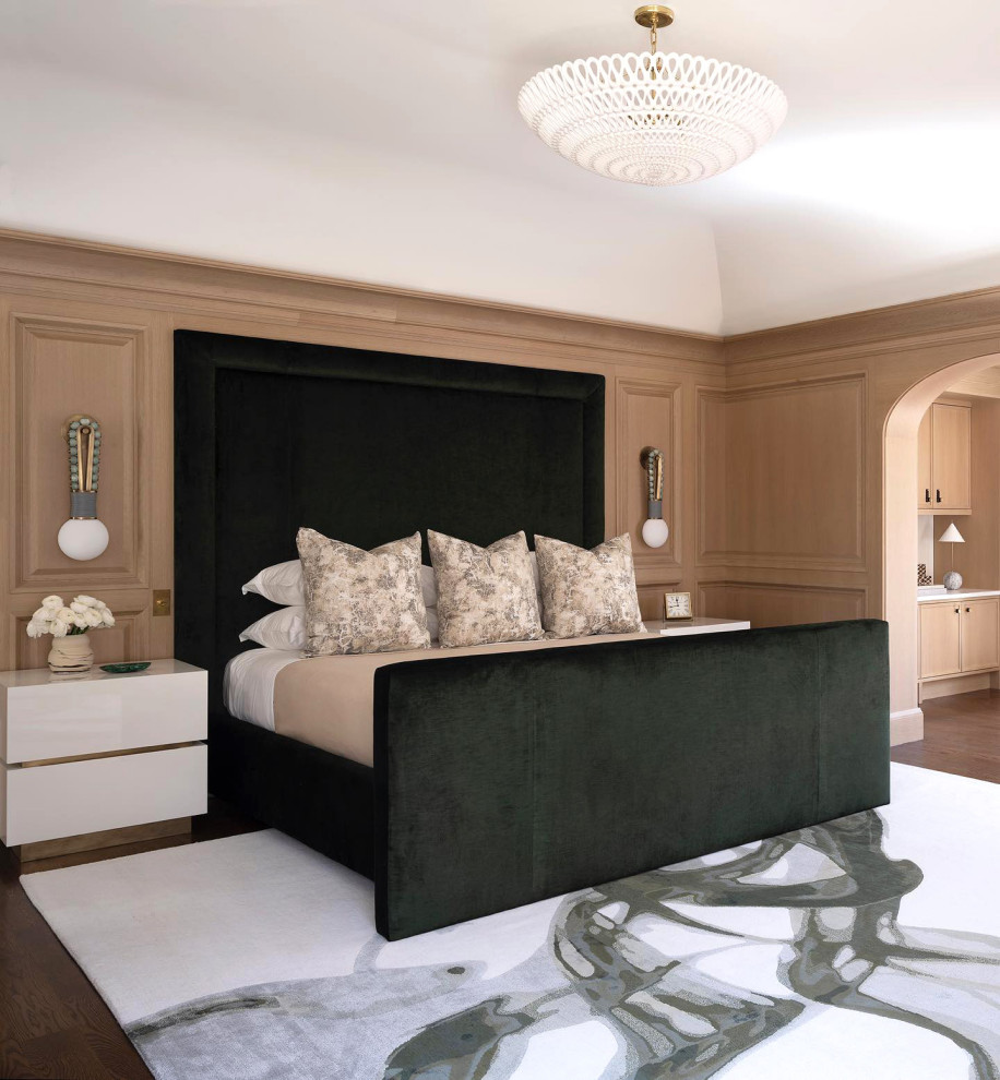We are proud to present this magnificent bespoke green velvet bed ...