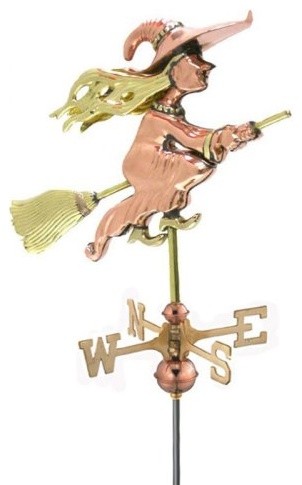 Good Directions Witch Garden Weathervane - Polished