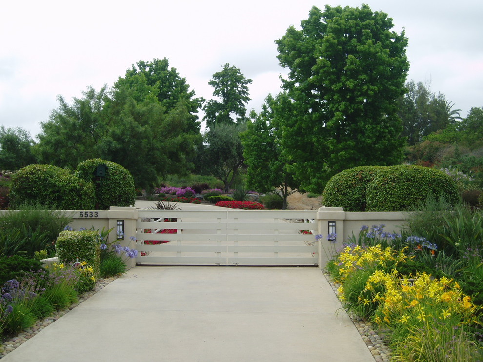 This is an example of a contemporary xeriscape in San Diego.