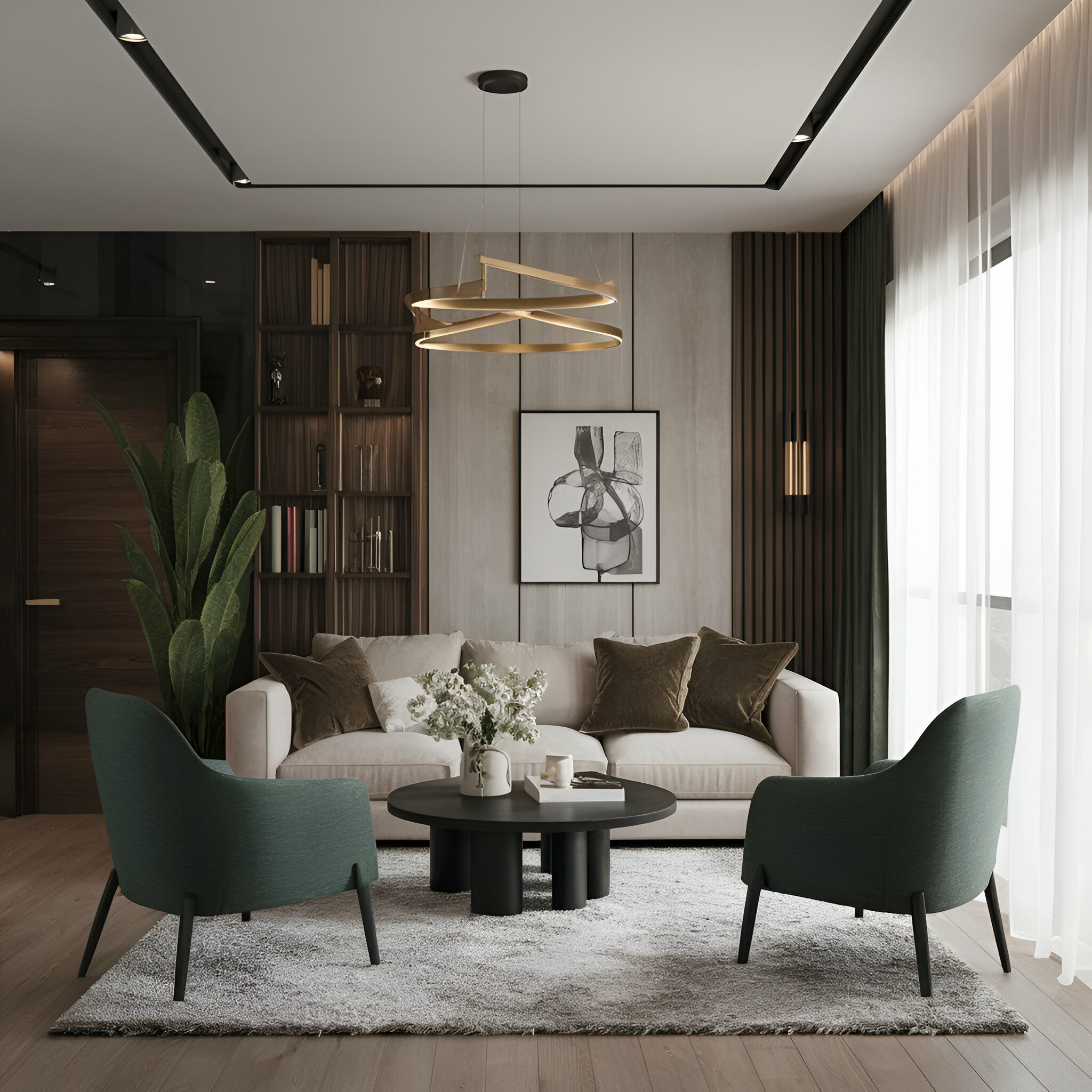 Contemporary Living Space in Mayfair