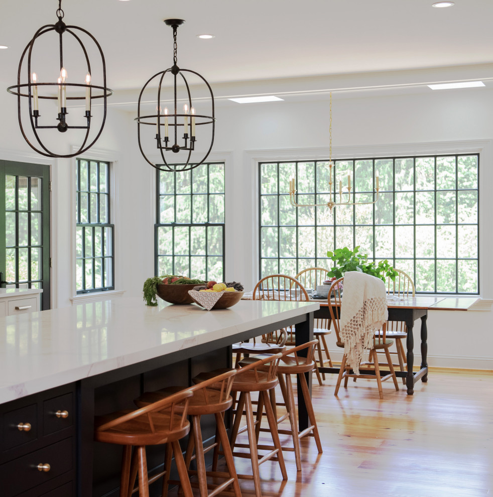 Example of a transitional home design design in Philadelphia