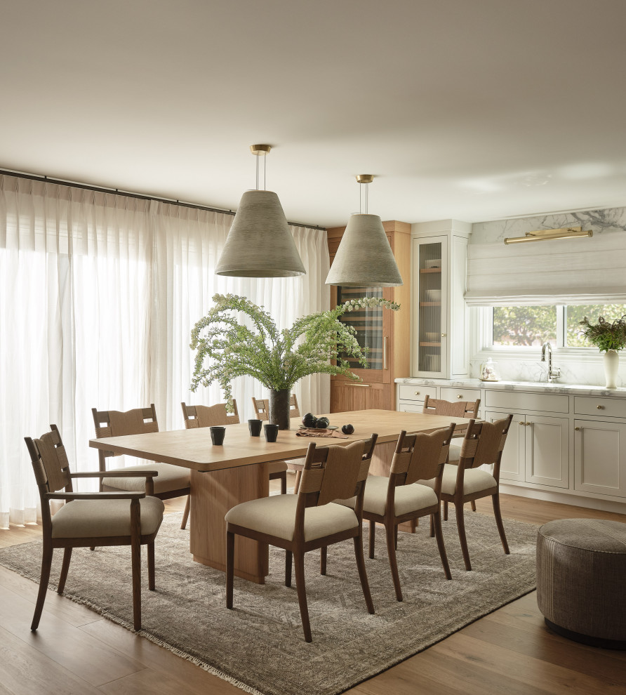 Inspiration for a transitional dining room remodel in San Francisco