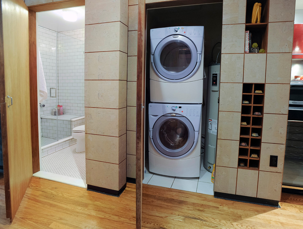Photo of an industrial laundry room in New York.