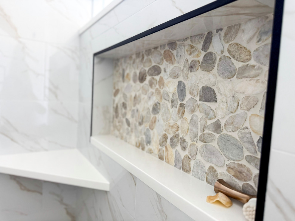 Modern Farmhouse Primary Bath and Guest Bath